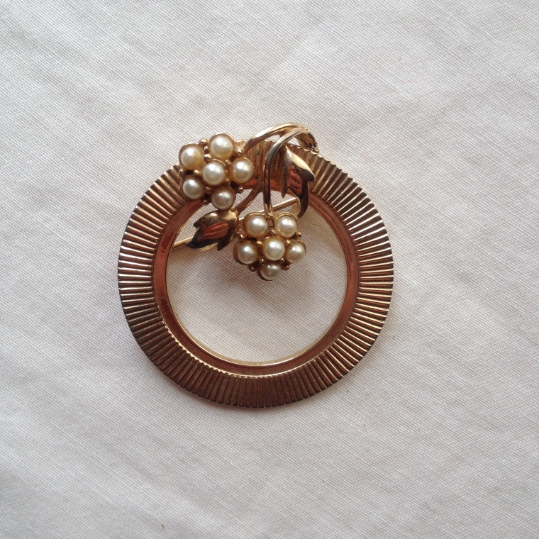 Shaped by Style giveaway | Pearl circle pin